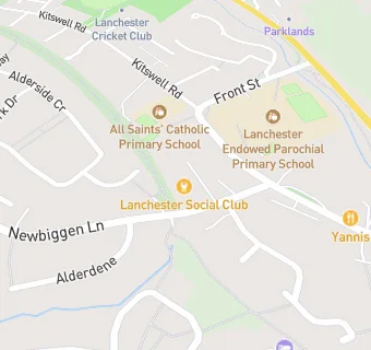 map for Lanchester Social Club