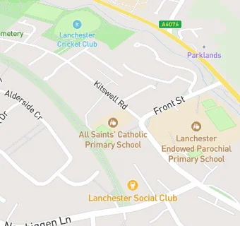 map for All Saints' Catholic Primary School, Lanchester