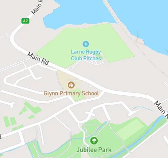 map for Larne Rugby Football Club