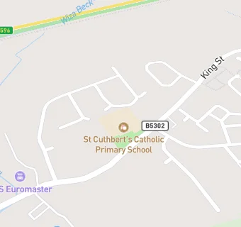 map for St Cuthbert's Catholic Primary School