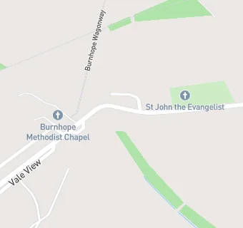 map for Burnhope Cricket Club