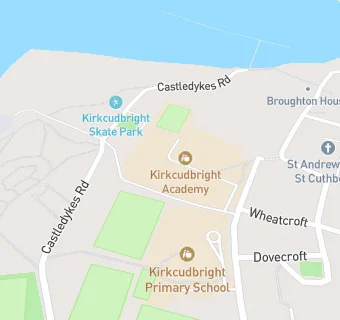 map for Kirkcudbright Academy