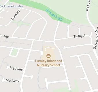 map for Lumley Infant and Nursery School