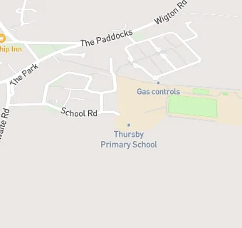 map for Thursby Primary School