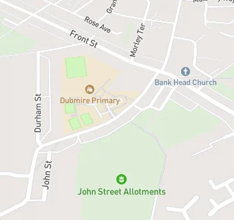 map for Dubmire Primary School \& Breakfast/after School Club