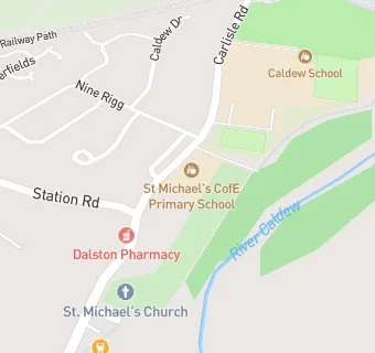 map for St Michaels C E Primary School