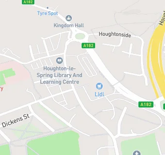 map for Houghton Methodist Church