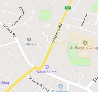 map for Bradley Service Station Limited