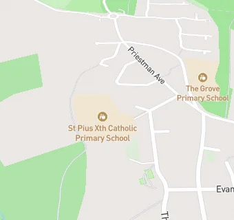 map for St Pius X Roman Catholic Voluntary Aided Primary School