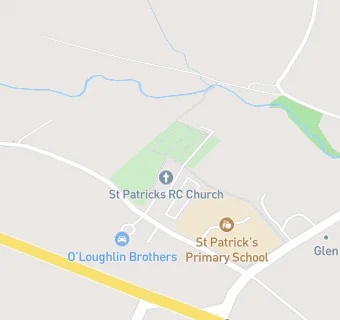 map for St Patrick's Primary, Glen