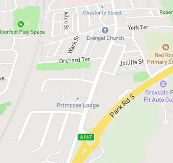 map for Primrose Lodge