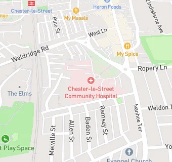 map for Chester-le-Street Community Hospital