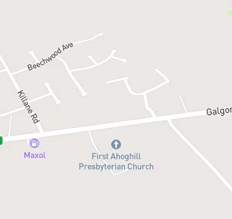 map for First Ahoghill Presbyterian Church