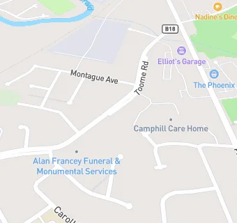 map for Camphill Care Home