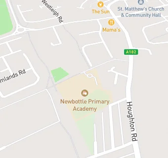 map for Newbottle Primary Academy