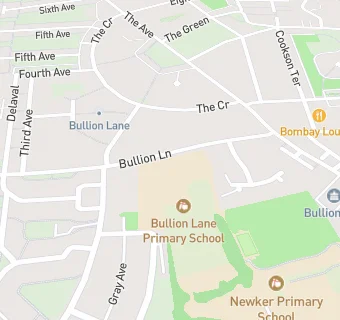map for Bullion Lane Primary School