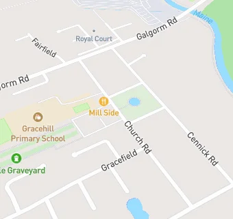 map for Gracehill Moravian Church Hall