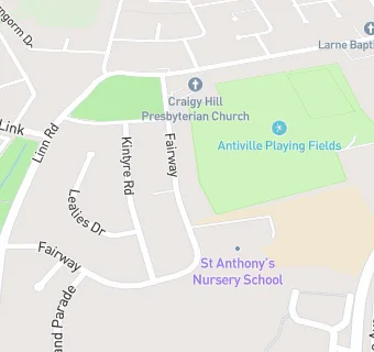 map for St Anthony's Primary School