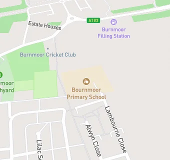 map for Bournmoor Primary School