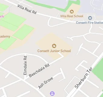 map for Consett Junior School