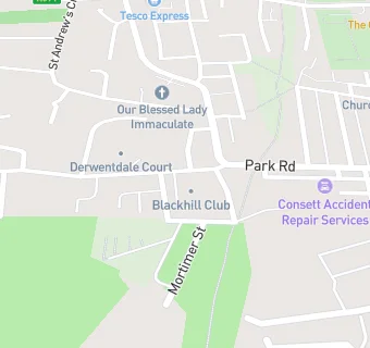 map for Blackhill Comrades Club