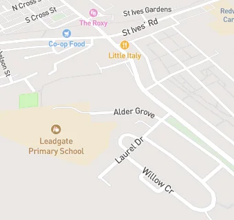 map for Leadgate Primary (Upper) School