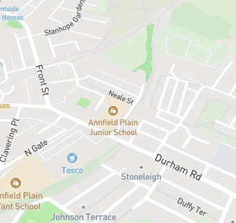 map for Annfield Plain Junior School