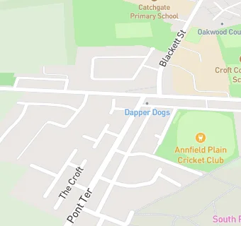 map for Annfield Plain Cricket Club