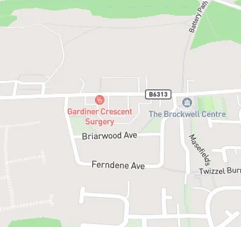 map for Gardiner Crescent Surgery