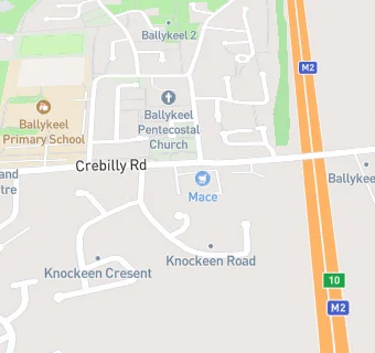 map for Ballykeel Pharmacy