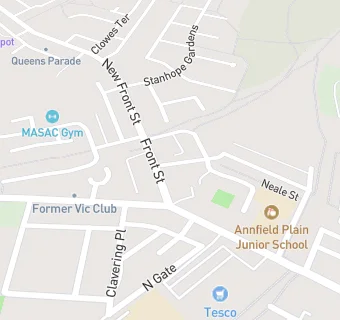 map for Queens Head Hotel