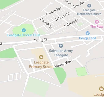 map for Leadgate Primary (Lower) School