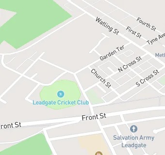 map for Leadgate Cricket & Social Club