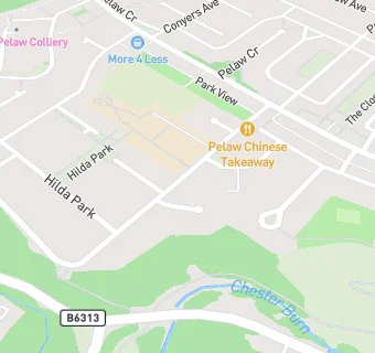 map for South Pelaw Chinese Takeaway