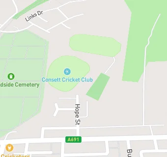 map for Consett Cricket Club