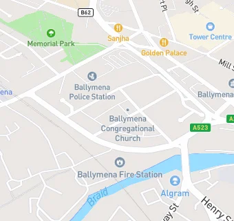 map for Clonavon Congregational Church