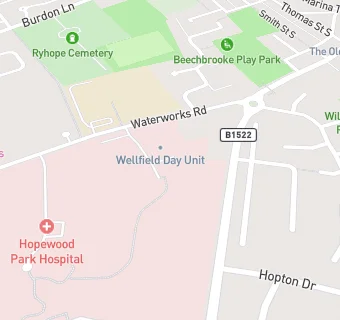 map for Hopewood Park