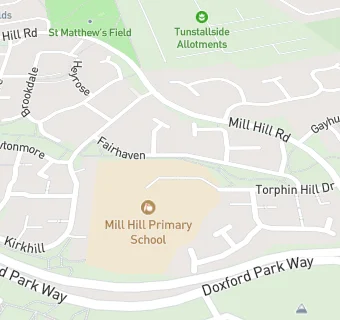 map for Mill Hill Primary School