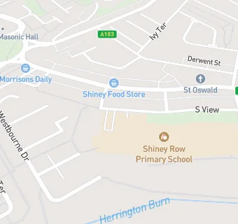 map for Shiney Row Primary School