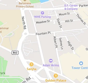 map for Adair Arms Hotel