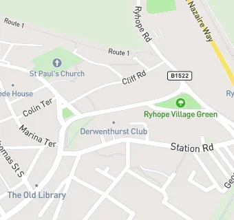 map for Derwenthurst (Ryhope) Club Ltd