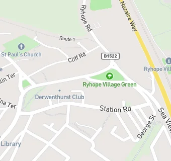 map for Ryhope Village & District Club