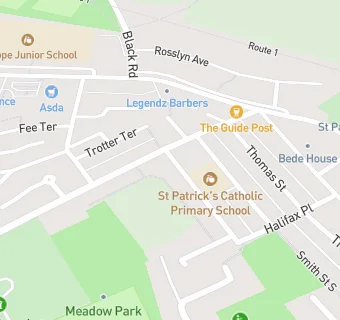 map for Ryhope Catholic Club