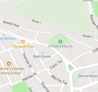 map for Venerable Bede Church of England (Aided) Secondary School