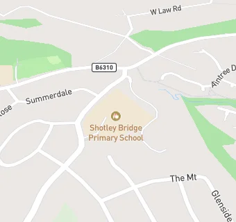 map for Shotley Bridge Primary School