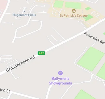 map for St Brigids Primary School