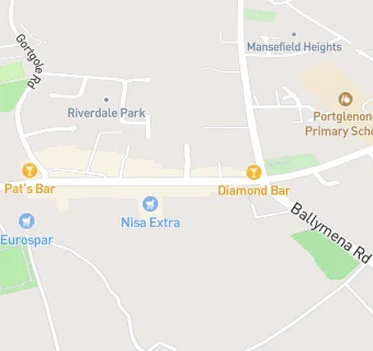 map for Portglenone Supervalu