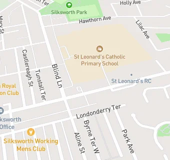 map for St Leonards Catholic Club