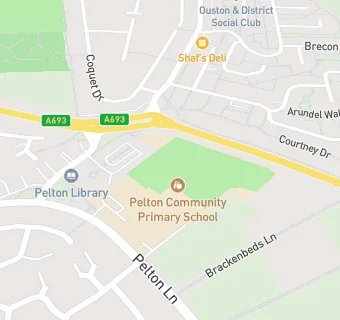 map for Pelton Junior School