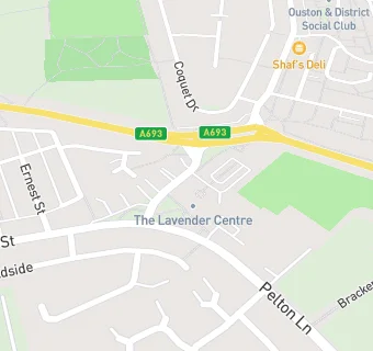 map for Gardiner Crescent Surgery - Lavender Centre